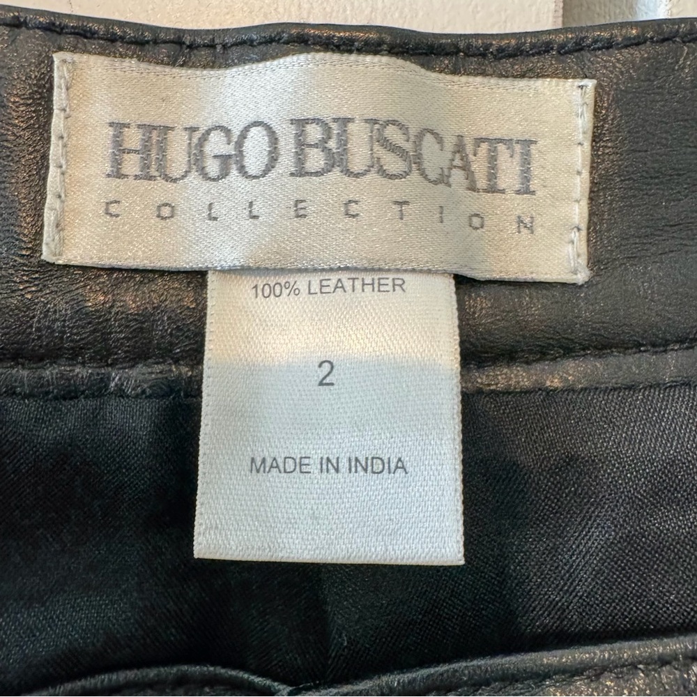 Vintage Hugo Buscati Genuine 100% Leather
Black Pants - Picture 7 of 13
